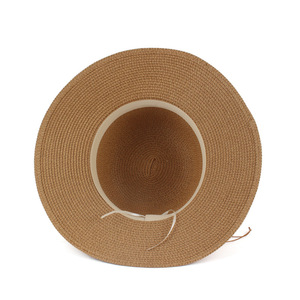 Chapeau de paille <span class=keywords><strong>Panama</strong></span> à large bord pour femme, pliable, doux et respirant, idéal pour l'été 2026, les voyages et la plage - Product Image 3
