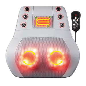 Masajeador Eléctrico Shiatsu para Cuello, Hombros y Espalda con Control Manual de Calor y Vibración, Almohada de Masaje con Control de Tiempo, Diseño Moderno - Product Image 5