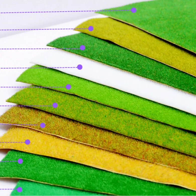 Artificial grass mats for architectural model making and DIY