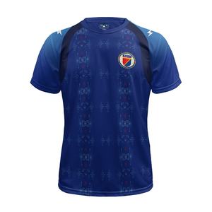 Maillot de football des Grenadiers d'Haïti, impression à la demande, uniforme de football personnalisé pour homme, col rond, respirant, manches courtes, séchage rapide - Product Image 4