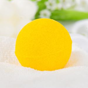 保湿沐浴马口铁-包装2个沐浴嘶嘶蓝色和黄色小香味精油沐浴球炸弹儿童礼品套装 - Product Image 2