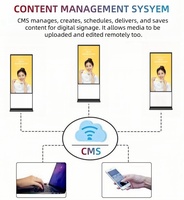2025 chine usine nouvelle conception 43 "50" 55 "65" CMS télécommande gratuite écran interactif debout kiosque numérique