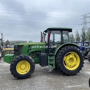 Trator usado 5e-954 com pneus Paddy 95HP Trator agrícola Máquinas agrícolas Trator com cabine Boa qualidade