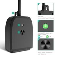 Fernbedienung Smart Power wasserdicht Steckdosen Wireless Wi-Fi Tuya Smart Plug funktionieren mit Google Alexa Amazon