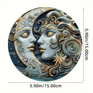 Trappeur acrylique transfrontalier et lune suspendu décoration murale Art pendentif chambre porche <span class=keywords><strong>liste</strong></span> - Product Image 6