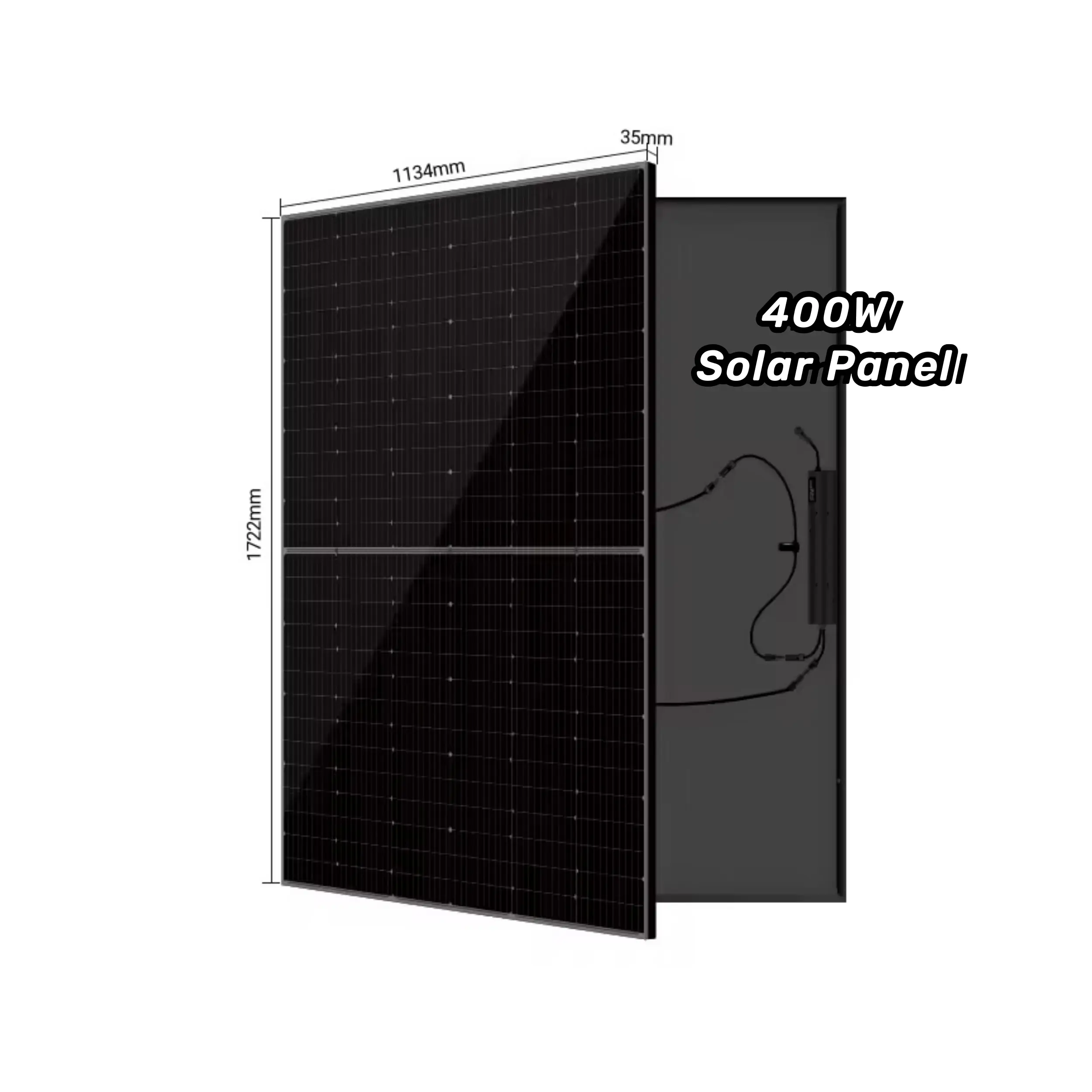 400W All Black Monocrystalline Solar PV Panel