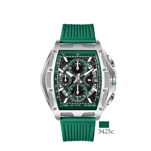 Montre à quartz multifonctionnelle chronographe squelette étanche, montre à quartz tendance pour homme, style jeune et décontracté - Product Image 3