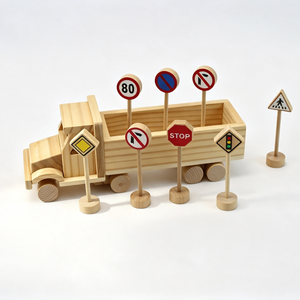 ANNA & BECK Camion avec <span class=keywords><strong>panneaux</strong></span> <span class=keywords><strong>de</strong></span> <span class=keywords><strong>signalisation</strong></span> <span class=keywords><strong>routière</strong></span>, ensemble <span class=keywords><strong>de</strong></span> jouets, <span class=keywords><strong>panneaux</strong></span> <span class=keywords><strong>de</strong></span> route pour enfants <span class=keywords><strong>de</strong></span> 3 ans et plus, jeu éducatif - Product Image 1