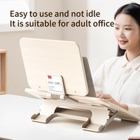 Support de tablette en bois à double couche, support de lecture et d'écriture réglable et pliable pour bureau et étude YD-20