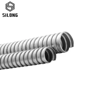 galvanized steel corrugated flexible metal hose reel electrical conduit