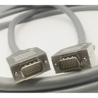 Kabel Video Definisi Tinggi VGA Male-to-Male Solid-Core Fleksibel Tinggi Berlapis Emas DB15 Tiga Baris Dual-Male