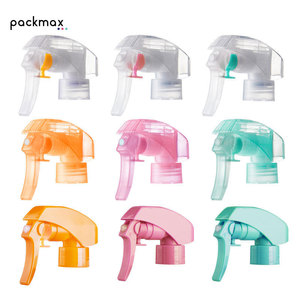Emballage à gâchette moulé en pâte de haute qualité, écologique, en plastique PP, 24/410 28/410, noir transparent, à brume fine, anti-déversement, style classique - Product Image 2