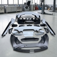 Nouveau kit carrosserie de style 488 Pista : barres avant/arrière, aileron, jupes latérales, lèvre arrière en fibre de carbone sèche, clips de montage, pour mise à niveau et adaptation