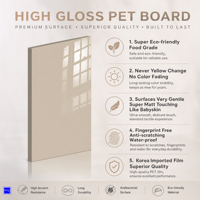 Panneau MDF PET brillant CARB P2 E0 18 mm résistant à la chaleur pour armoires, bureaux et meubles de maison