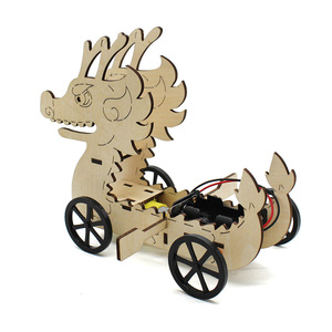 Kit de robot de madera con forma de dragón para niños, juguete educativo de ciencia, aprendizaje STEAM, modelo de ensamblaje manual, 7-9 años - Product Image 1