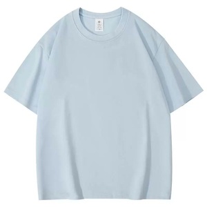 เสื้อยืดคอตตอน 100% หนัก 260 กรัม แบบสั่งทำพิเศษ OEM ODM ทรงโอเวอร์ไซส์ คอกลม แขนสั้น ไม่มีลาย พร้อมสกรีนโลโก้ - Product Image 1