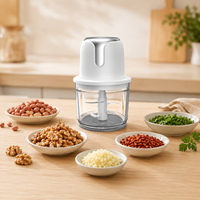 Hachoir à aliments sans fil portable, hachoir à viande électrique, mini robot culinaire rechargeable pour la cuisine