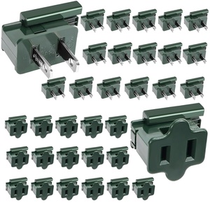 Holiday Christmas <b>Lighting</b> Outlet Male and Female Slip <b>Plug</b> Set Vampire <b>Plug</b> Zip <b>Plug</b> Wholesale - Product Image 1