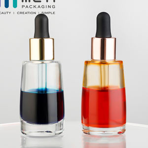 Flacon compte-gouttes à fond épais carré direct d'usine-pour les sérums de soins de <span class=keywords><strong>la</strong></span> peau et les huiles essentielles-Preuve évidente et résistante aux enfants - Product Image 2