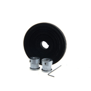 Kit de courroie de distribution et de poulie 3DSWAY 2GT, 16 dents, 6 mm, noir, pour imprimante 3D - Product Image 2