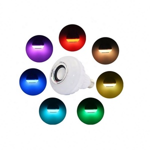 <span class=keywords><strong>Ampoule</strong></span> LED de haut-parleur bluetooth, 6 couleurs différentes, 7W RGB, lampe intelligente colorée - Product Image 2