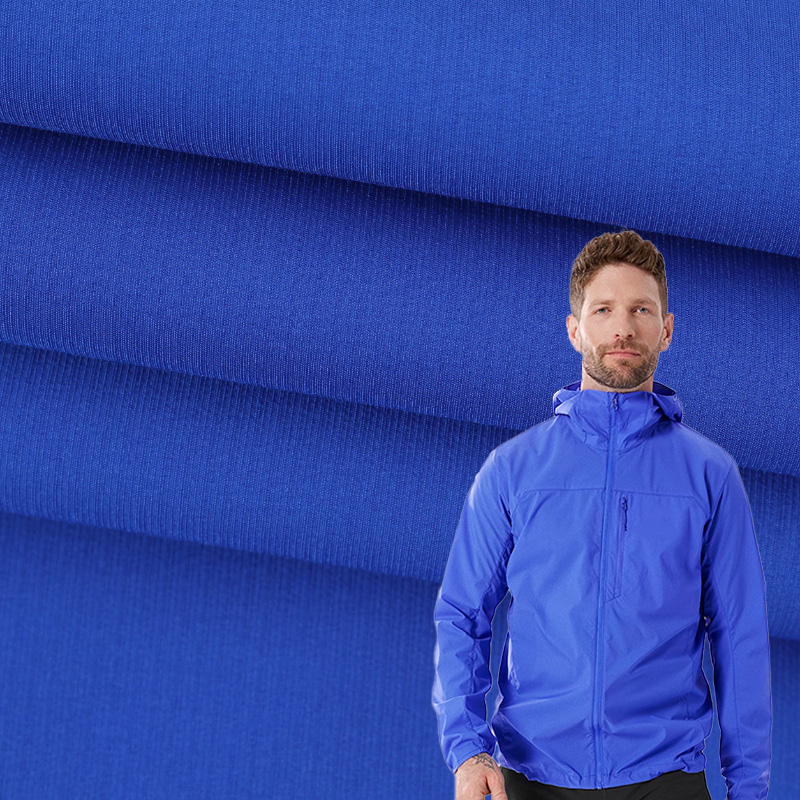 New Design 75D High Density Stripe Polyester Pongee Waterproof Fabric for Outdoor Mountaineering Jackets