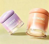 Pots cosmétiques en verre à large ouverture de 20g/30g/50g/80g/120g pour crèmes de soin, crèmes pour le visage, masques à l'argile et huiles essentielles