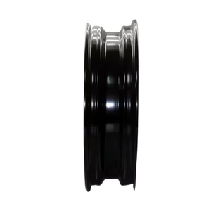 Nouvelle <span class=keywords><strong>jante</strong></span> de roue de <span class=keywords><strong>caravane</strong></span> RV en acier noir avec pièces de rechange à revêtement écologique pour accessoires de roue de voiture de remorque - Product Image 5