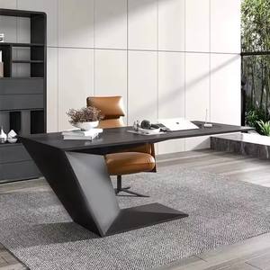 Escritorio de oficina ejecutivo de lujo moderno para Jefe o CEO Mesa de escritorio de Gerente Ejecutivo de madera para uso en la oficina o el hogar - Product Image 3