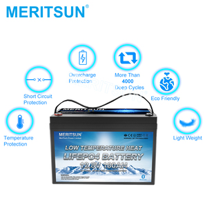 Nhiệt độ thấp năng lượng mặt trời biển LiFePO4 pin <span class=keywords><strong>12V</strong></span> 100AH pin lithium với điều khiển ứng dụng - Product Image 4