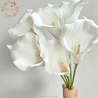 Groothandel EV Touch Witte Calla Lelie Kunstbloemen Bloemstuk voor Thuis, Hotel, Eettafel, Bruiloftdecoratie