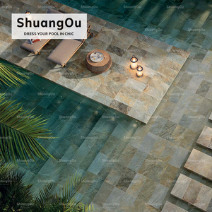 Villa al por mayor salvaje África anti deslizamiento mate mármol mirar porcelana azulejo piscina jardín paisaje caminos mosaico - Product Image 4