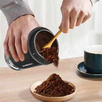 Moulin à café électrique portable en acier inoxydable de haute qualité, moulin à grains de café automatique