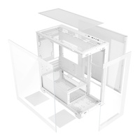 Boîtier de PC de jeu Micro ATX AntarcChill, nouveau design, tour d'ordinateur, prend en charge le refroidisseur à eau de 360 mm, boîtier blanc pour joueurs