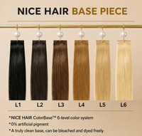 Extensions de cheveux fines et invisibles Nice Hair Genius Weft, double épaisseur, cheveux humains Remy, coupables, vente en gros, OEM, marque privée