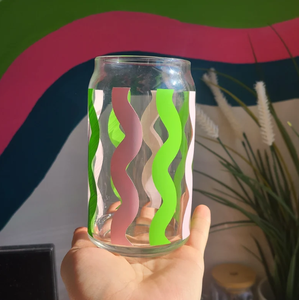 Gobelet en verre personnalisé Verre Café Bière Tasse Bee Can <span class=keywords><strong>Verres</strong></span> Tasse en verre - Product Image 2