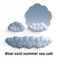Support de clavier nuage uni transfrontalier en mousse à mémoire de forme avec repose-poignets en caoutchouc et tapis de souris pour le bureau (vente en gros)