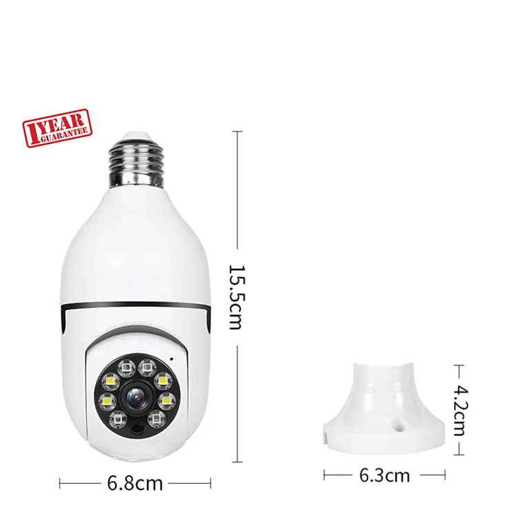 Factory Cheap Price Two-Way Intercom Wireless Wifi Light Bulb Camera wifi inalambrico bombilla camara de seguridad Bulb Camera