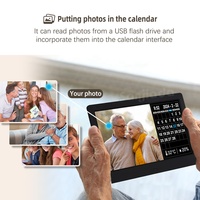 Calendrier numérique Wifi Réveil avec jour et date pour personnes âgées Démence Alzheimer Horloge avec écran extra large