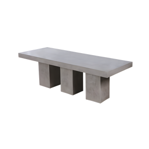 Modern Minimalist Wabi Sabi Cement <b>Dining</b> <b>Table</b> Custom Concrete Pedestal <b>Table</b> For Hotel Restaurant Projects B2B Sourcing - Product Image 6