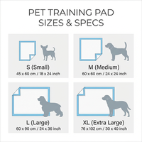 Tapis d'apprentissage pour animaux de compagnie en charbon de bambou, 6 couches, extra-épais, super absorbants, jetables, motif diamant, contrôle des odeurs, anti-fuites