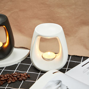 UOBOBO زينة عيد الميلاد الشمع الموقد رائحة مجموعة السيراميك تورتة موقد زيتي شمعة دفئا للمنزل الديكور البخور مربع الموقد - Product Image 6