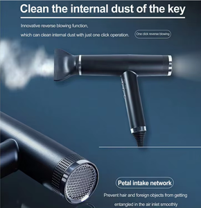 Sèche-cheveux professionnel silencieux avec diffuseur de boucles, écran couleur, certifié ROHS, 1600W, modèle sur pied (norme UK) - Product Image 3