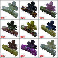 Nouvelles pinces à cheveux pour femmes en acétate, motif floral mignon, colorées, élégantes, florales, taille moyenne, pinces à cheveux haut de gamme, douces, grandes pinces à cheveux à fleurs, accessoire pour cheveux