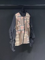 Conception sur mesure patchs capuche légère piste course veste de sport en plein air imperméable coupe-vent vestes hommes