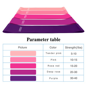 Équipement d'entraînement <span class=keywords><strong>de</strong></span> fitness portable pour femmes Force élastique des gencives Pilates pour bandes <span class=keywords><strong>Crossfit</strong></span> Yoga Gym pour bandes <span class=keywords><strong>Crossfit</strong></span> Polyester - Product Image 2