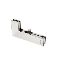 Quincaillerie de contrôle pour porte battante en verre en acier inoxydable 304 de Chine, épaisseur 12 mm, raccords de transom d'angle en forme de L