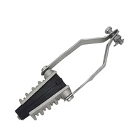 Colliers de fixation pour câble ADSS, type cale de tension, pour fibre optique aérienne, en alliage d'aluminium galvanisé, protection UV, pour montage sur poteau