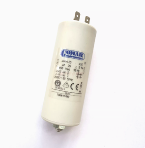 Condensateur à couche mince italien <span class=keywords><strong>COMAR</strong></span> Condensateur de démarrage 5% MKA25-450 25uF 450V 95*40MM - Product Image 1