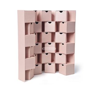 FUXI Odm/Oem Nouvelle boîte de calendrier de l'avent pliable 24 jours, petite boîte cadeau de Noël faite à la main avec autocollant UV - Product Image 4